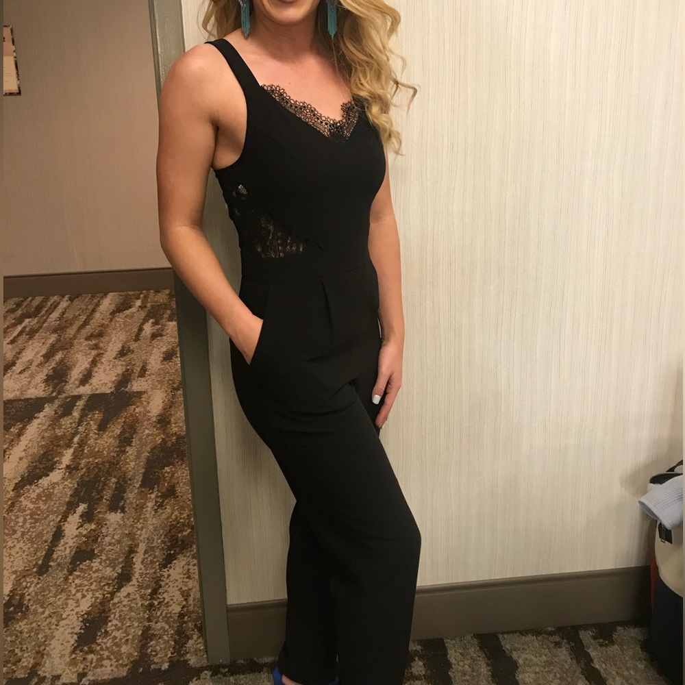 Black Lace Jumpsuit